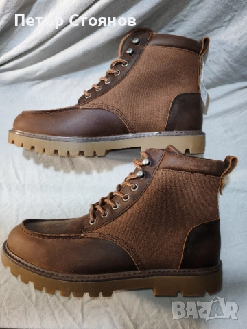 Удобни мъжки боти от естествена кожа TOMS №42, снимка 11 - Мъжки боти - 52522663