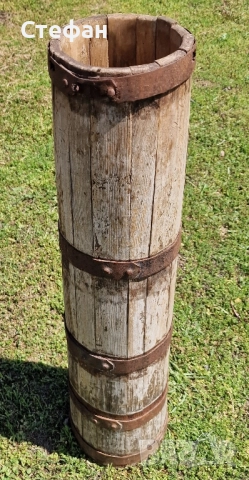 Стара бурилка/борило/борилка за биене на масло, снимка 2 - Декорация за дома - 51600751