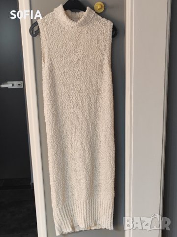 Reserved плетена зимна рокя без ръкави L размер, снимка 1 - Рокли - 43868186