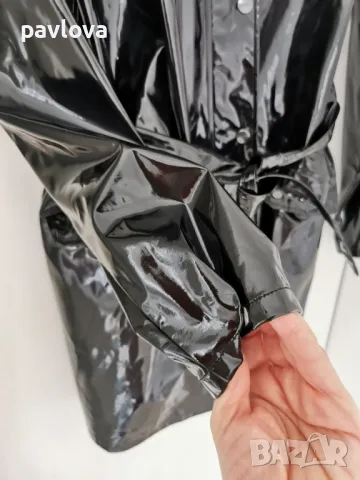 Яке  дъждобран Тренч лак и полиетилен, снимка 12 - Якета - 47939070