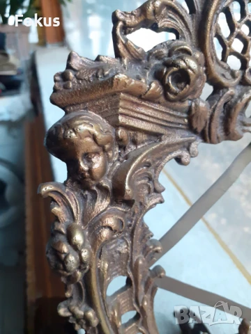 Страхотна барокова бронзова рамка за снимка, снимка 2 - Антикварни и старинни предмети - 51043310