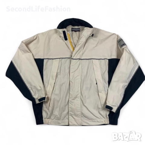 Discovery DSC Винтидж яке с качулка мъжко размер XL бежово синьо.
