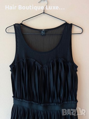 H&M Черна рокля солей с сърцевидно деколте S размер 🖤, снимка 2 - Рокли - 43985300