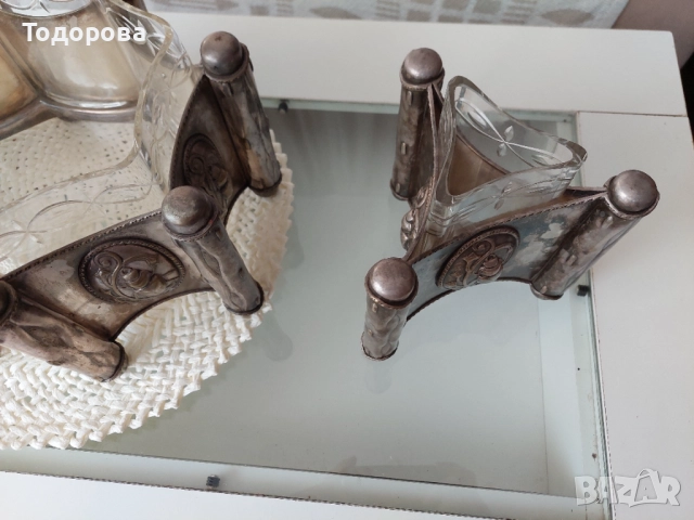 Много рядка стара Френска фруктиера с две вази., 1 400 €, снимка 8 - Други - 52317517