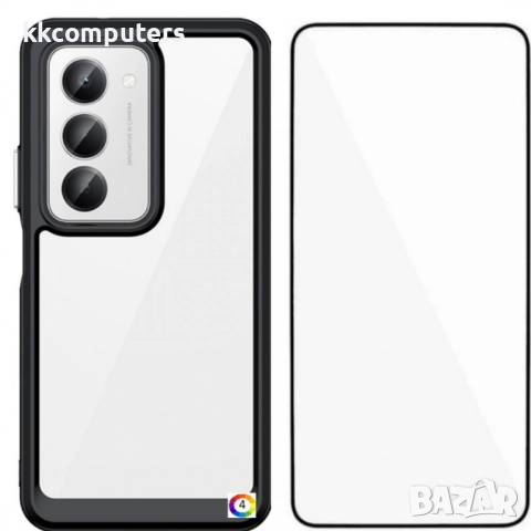 WANLONFENG XC Series Защитен калъф с Протектор за Xiaomi Redmi 15 5G/ 4G | Удароустойчив TPU,Темпери, снимка 5 - Калъфи, кейсове - 51995367