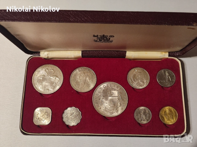Лот БАХАМИТЕ (бахамските острови) 1966 г. (сребро), снимка 1