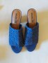 Дам.сандали/чехли-"Madeline"/изк.велур/-№39-цвят-сини. Закупени от Италия., снимка 1 - Сандали - 26229949