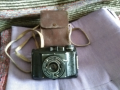 Фотоапарат Пионир Чехословакия от соца от 50-те на 20век калъф естествена кожа, снимка 4