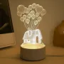 Холограмна 3D LED лампа - Балонна къща, снимка 3