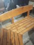 Продавам дървени маса и ъглови пейки 