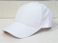 Нова изчистена шапка с козирка в бял цвят, микрофибър, снимка 1 - Шапки - 37505687