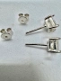 Сребърни обеци с мойсанит (Диамант) 1 карат, снимка 6