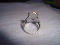 КРАСИВ СРЕБРИСТ ОРНАМЕНТИРАН АРТ ПРЪСТЕН 26453, снимка 5