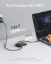 Нов USB-C Хъб Anker, 4 порта, 10Gbps, 100W PD за MacBook, iPad, Dell, снимка 4
