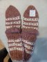 ръчно плетени детски чорапи от вълна-ходило 20 см