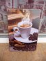 Метална табела кафе канела на зърна аромат чаромат порцелан, снимка 1 - Декорация за дома - 43107575