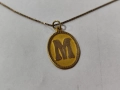 Златен синджир 14к с буквичка, снимка 2