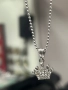 Сребърно синджирче с висулка 925, снимка 3