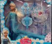 Кукла Снежна принцеса със синя рокля+корона и аксесоари, снимка 1 - Кукли - 28116386
