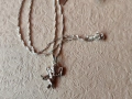 Сребърен синджир с висулка (358), снимка 2