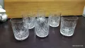 Стар български кристал чаши за уиски , снимка 1