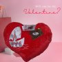 Подаръчна плюшена музикална възглавничка Сърце с лодка и мече LOVE, снимка 1 - Подаръци за жени - 43848022