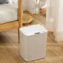 Smart Сензорен кош за боклук 14 л Бял, снимка 5