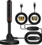 Дигитална цифрова антена с магнитна основа + Усилвател -  HDTV,поддържа 4K,FULL HD 1080,36 DBI, снимка 2