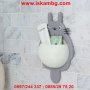 Залепяща се поставка за четки и паста за зъби "Коте", снимка 2