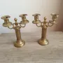 Комплект от два бронзови свещника, снимка 8