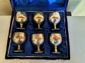 Прекрасен Комплект Стари Бронзови Чашки-EPNS, снимка 2