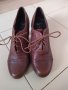 Clarks кафяви кожени обувки с ток UK 4, №37 , снимка 2