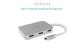 Dodocool DC31 USB-C към 4-портов супер скоростен USB 3.0 хъб с HD изходящ порт, снимка 1 - Кабели и адаптери - 40754498