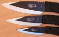 Ножове за хвърляне/кунай/-тип кама-3 броя и 3 цвята, снимка 13