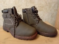 Нови топли мъжки боти № 43 – кафяви, снимка 1