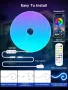 Tyute LED неонова лента, 5m RGB, дистанционно, APP, водоустойчива гъвкава 24V, снимка 6