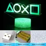 3D Play station Нощна лампа с 16 цвята Функция USB, снимка 5