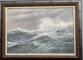 Голяма картина от Анатолий Панагонов (Бурно море край Калиакра), снимка 1 - Картини - 10435790