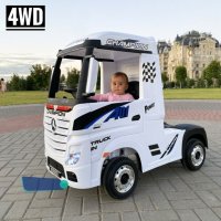 Акумулаторен КАМИОН Mercedes ACTROS Licensed Със ремарке 2X12V батерия.МР4, снимка 4 - Други - 33229373