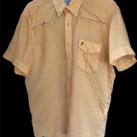 Мъжка ленена риза, снимка 2 - Ризи - 38299045