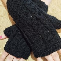 плетени дамски ръкавици , снимка 7 - Ръкавици - 42666489