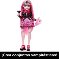 Кукла Monster High Dracula с гардероб с 15 изненадващи модни аксесоара, снимка 2 - Кукли - 43972848