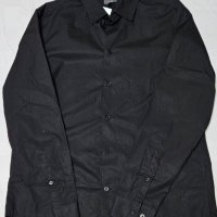 Мъжка черна риза, снимка 1 - Ризи - 43184160