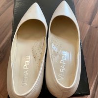 Бели дамски обувки Ingiliz, снимка 2 - Дамски обувки на ток - 33510761