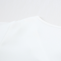 Дамска блуза в бял цвят с V-образно деколте и къси ръкави, снимка 8 - Други - 44862422