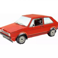 VW Golf 1 GTI - оригинален колекционерски комплект за сглобяване мащаб 1:18, снимка 4 - Колекции - 44124007