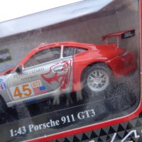  1:43 BBURAGO PORSCHE 911 GT 3 КОЛИЧКА ИГРАЧКА МОДЕЛ, снимка 5 - Колекции - 44048819