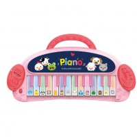 Детско забавно Пиано Funny Animal с 13 клавиша , розово или синьо, снимка 1 - Музикални играчки - 38272934