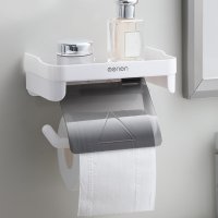 Поставка за тоалетна хартия с рафт за телефон 47500