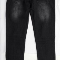 Черни мъжки памучни дънки с кръпки марка Felix Hardy, снимка 2 - Дънки - 33596681